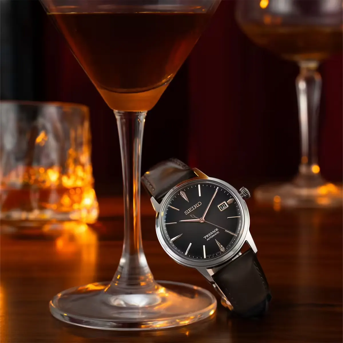 Seiko Presage Cocktail Time 'The Irish Coffee' Men's Watch- SRPJ17J1